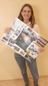 Daniela Koster mit Visionboard